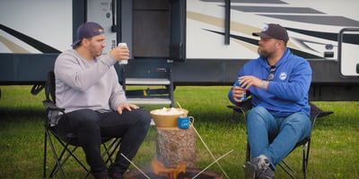 Maxim Lapierre, Guillaume Latendresse et le camping en famille